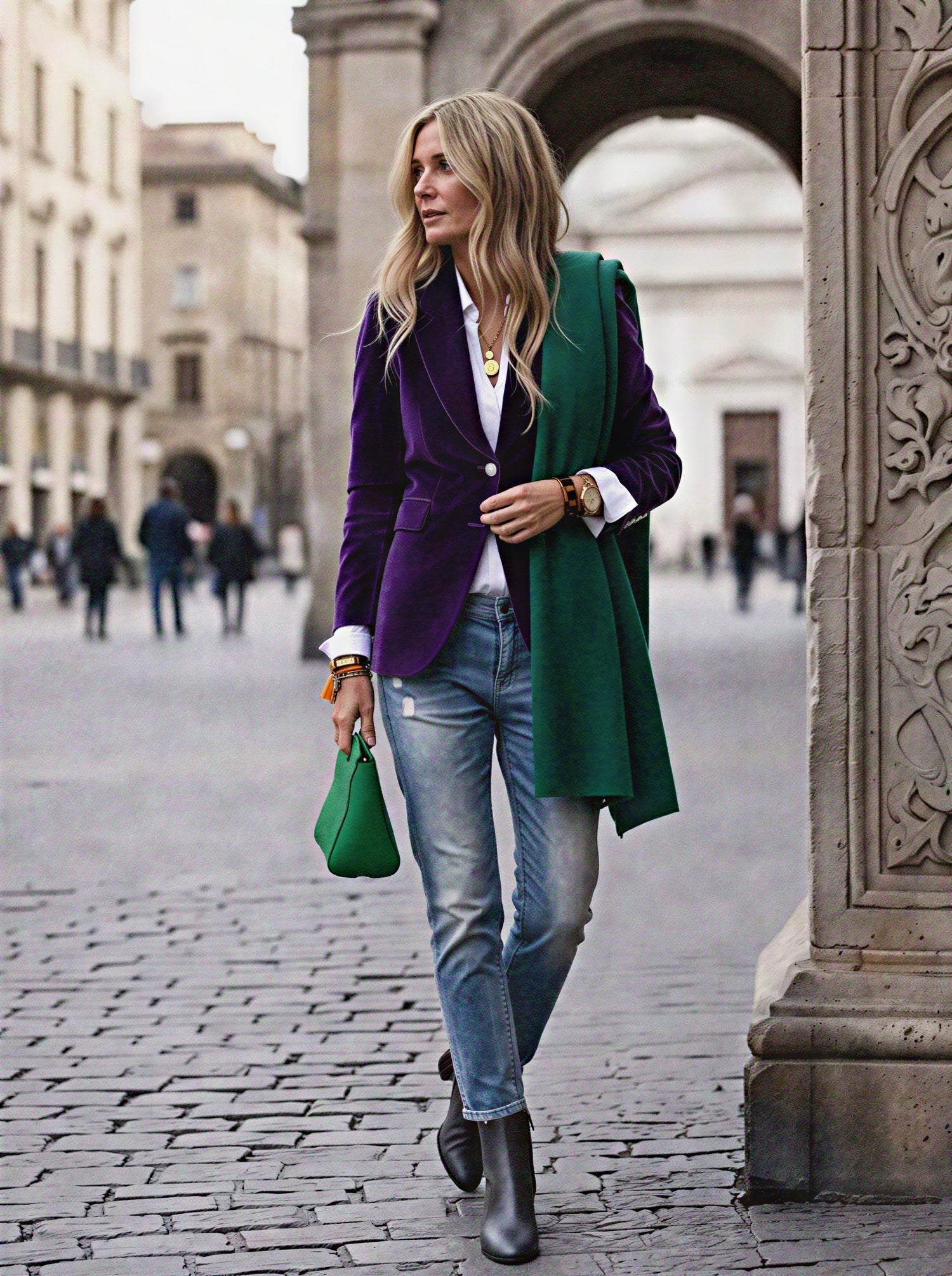 Velvet Elegance blazer by CheapSeasons, shown in a sophisticated style with a smooth velvet fabric and tailored fit.